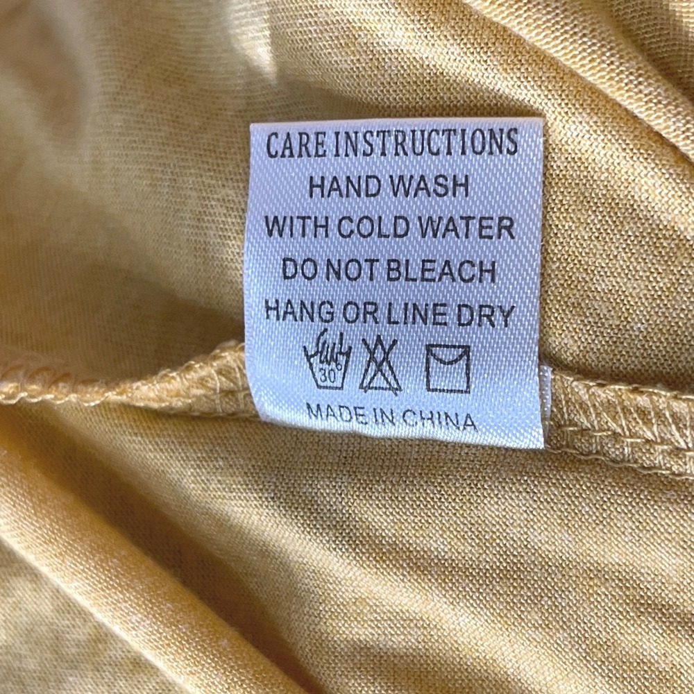 Wanderer by Southern Grace Mustard Yellow Cactus T-Shirt Western Cowgirl Boho M - Picture 8 of 9